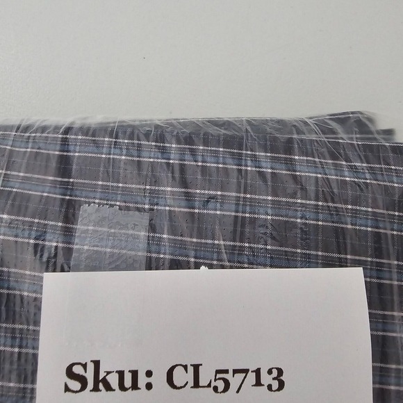 Ariat Pro Series Shirt Mens Medium Blue Plaid Button Up Long Sleeve Vented - Picture 11 of 11